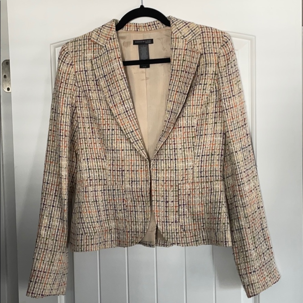 Kenneth Cole New York tweed cropped jacket Size 6